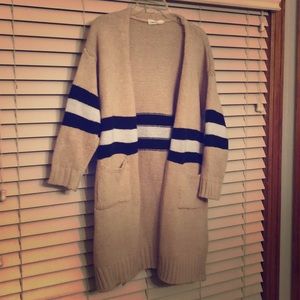 Goodnight macaroon black/white/tan OS cardigan